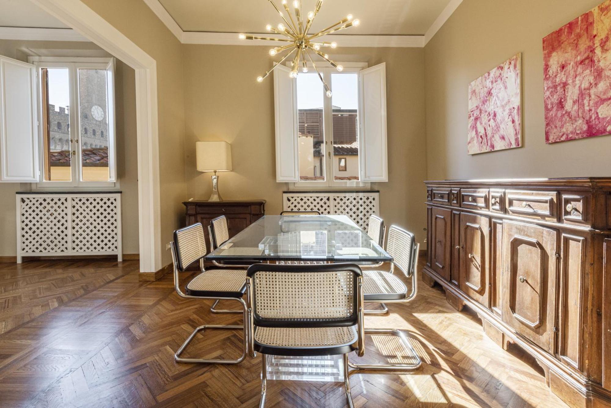Penthouse In Piazza Della Signoria Duomo View Apartment Florence Luaran gambar